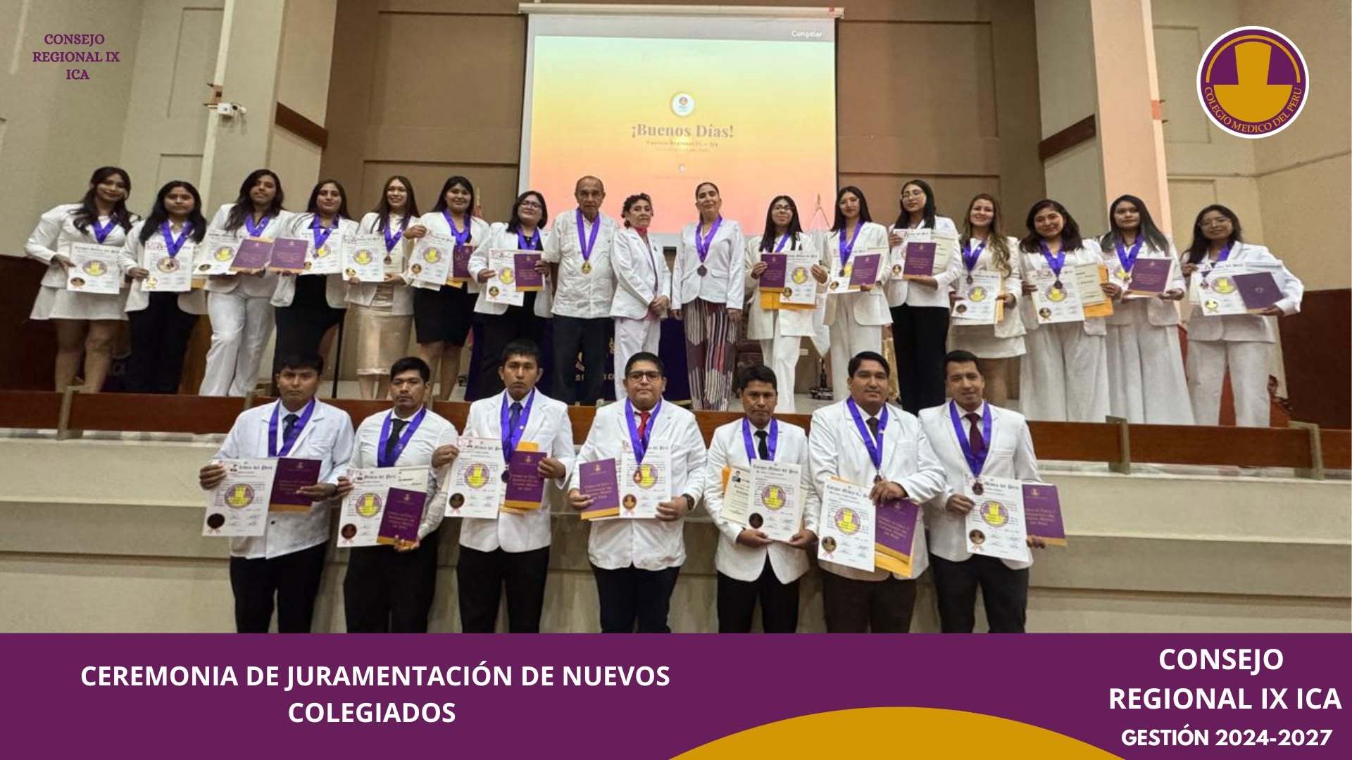 Ceremonia de Juramentación de Médicos Colegiados