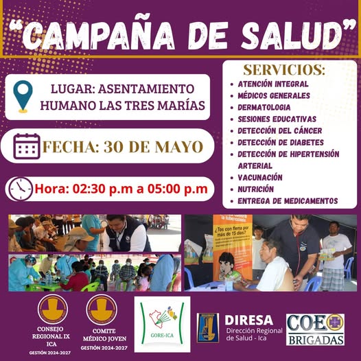 Campaña de Salud - ASENTAMIENTO HUMANO LAS TRES MARÍAS