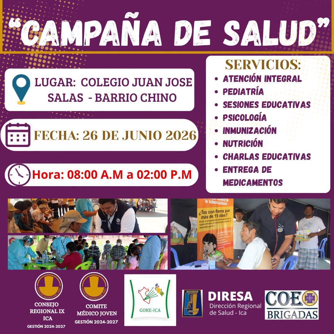 Campaña de Salud - COLEGIO JUAN JOSE SALAS - BARRIO CHINO