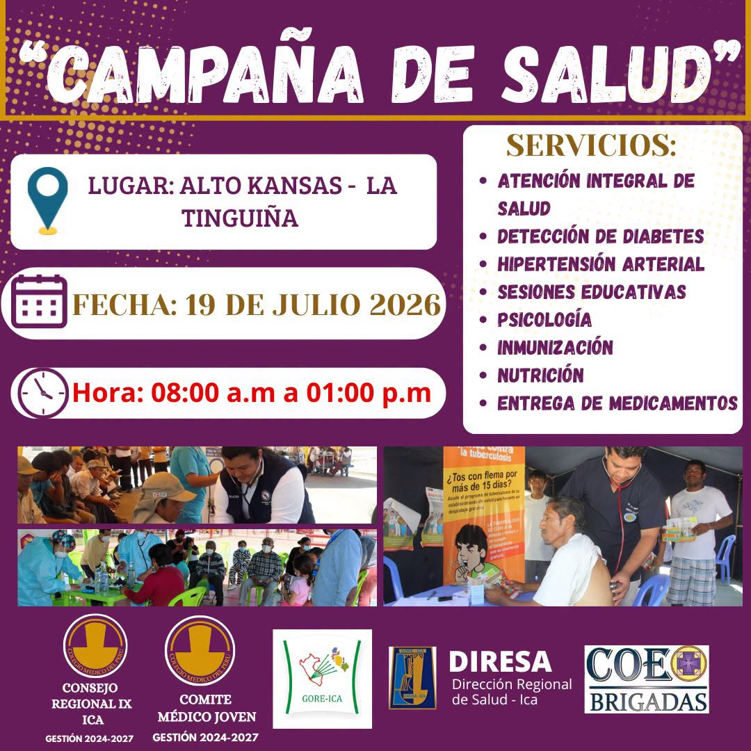 Campaña de Salud - ALTO KANSAS - LA TINGUIÑA