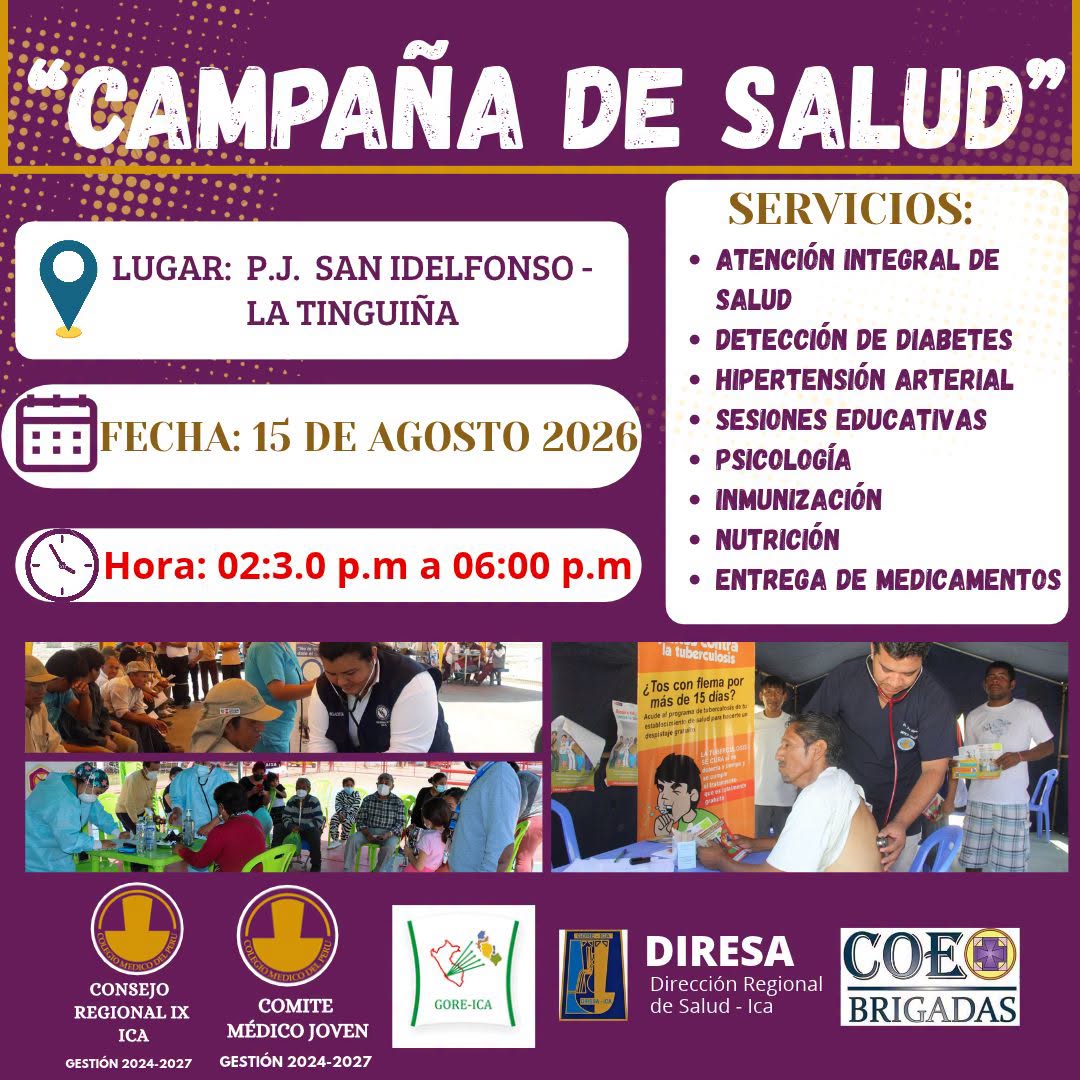 Campaña de Salud - P.J. SAN IDELFONSO - LA TINGUIÑA