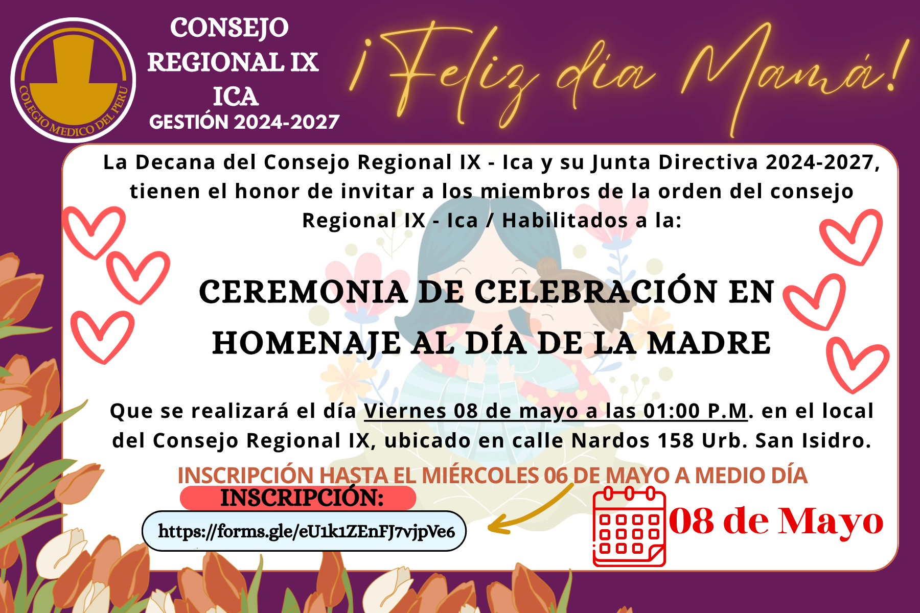 ¡Celebremos el Día de la Madre en el Consejo IX - Ica!